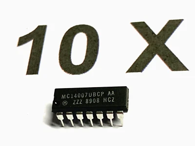 MC14007UBCP, w. CD4007UB, Logic Dual Comp Pair Plus,3-18 V, 125°,DIP14, 10 Stück - Bild 1 von 3