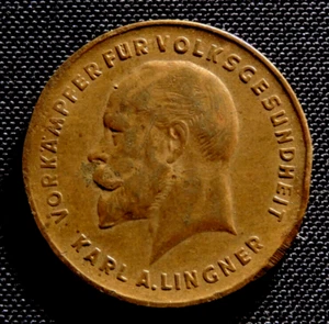 Medaille Lingner Werke Dresden 10 Warenenpunkte Karl A. Lingner Odol Gesundheit - Zdjęcie 1 z 2