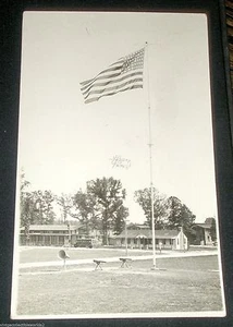 Virginia antike Vintage RPPC Postkarte Fort Eustis - VA - Militär - patriotisch - Bild 1 von 2