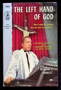 Left Hand of God 1955 Humphrey Bogart Drama Movie Tie-in PB Gene Tierney - Imagen 1 de 9