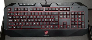 NEW ACER Predator Gaming Keyboard and Mouse SWISS Tastatur und Maus - Zdjęcie 1 z 11