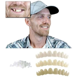 3x Obere Zahnersatz Temporärer Zahnprothese Zahnverblendung Zahnersatz Reparatur - Bild 1 von 12