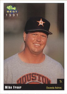 1991 Osceola Astros Classic/Best #27 Mike Freer TR