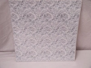 26 Sheets 12' x 12" Scrapbook Blue Flowers/Vines on White Design BRAND NEW - Picture 1 of 2