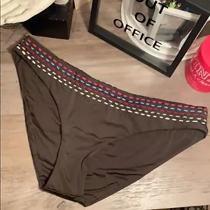 Becca reversible olive green swim suit bottom XL - Picture 1 of 4
