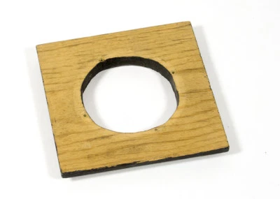4 1/2 x 4 1/2 inch (114x114mm) Lens Board with a 65mm Opening - Image 1 of 2