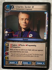 Star Trek CCG 2E In A Mirror Darkly CHARLES TUCKER III COMPETANT ENGINEER Card
