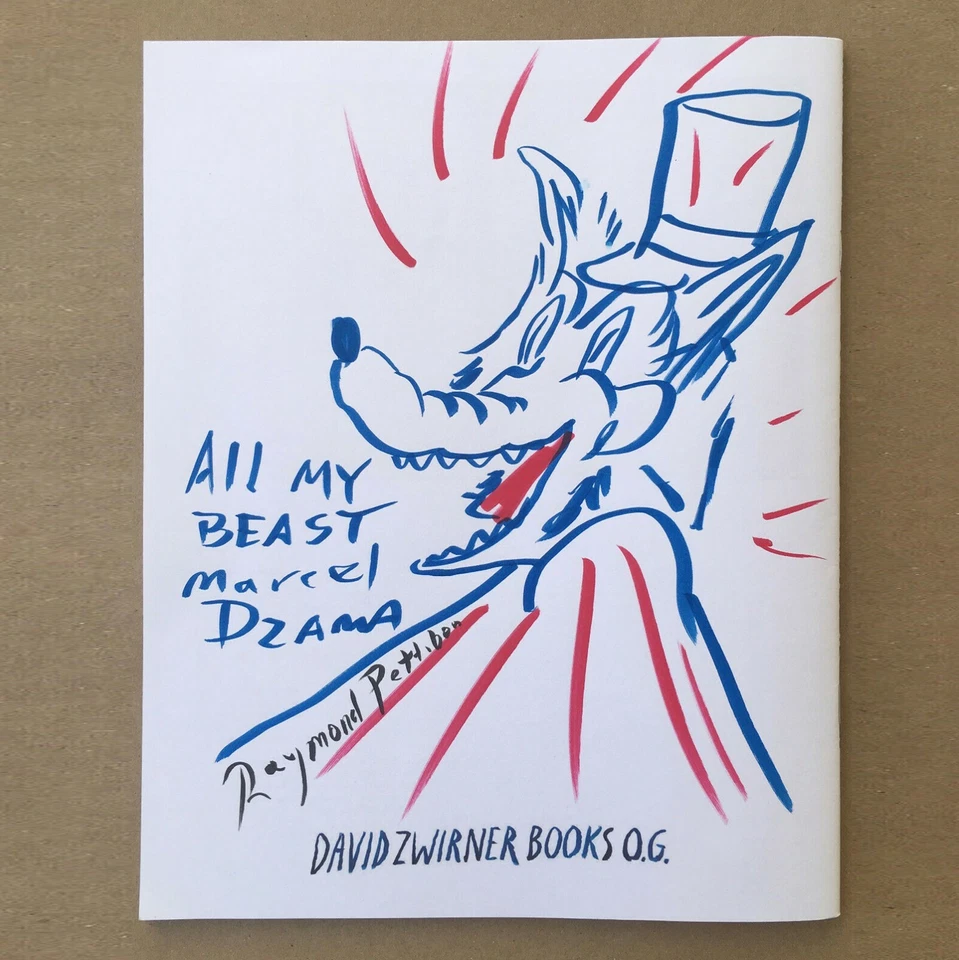 Raymond Pettibon x Marcel Dzama Original Arte Tinta Dibujo Libro Firmado Zine Raro Foto 1 de 4