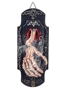 Bewegungsaktiviertes Halloween-Dekor animiertes beleuchtetes Skelett Hand & dämonischer Klang - Bild 1 von 10
