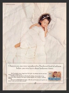 Pubblicità stampa letto bianco bambino tessuto bagno trapuntato Nord 1989 - Foto 1 di 1