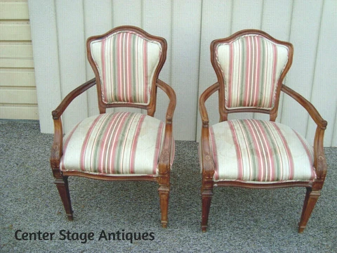 59979 Pair Bergere Armchair Chairs Cover