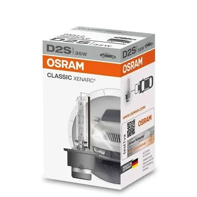 2x OSRAM Xenarc Classic D2S Standard 66240 Xenon Headlight Globe HID (Single) - Image 1 of 4