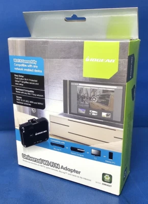 New, IOGEAR GWU627  Universal Ethernet to Wi-Fi N Adapter for Home or Office. - Image 1 of 4