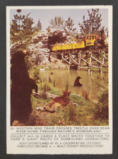 Disneyland 1965 Western Mine Train Crossing Trestle Donruss Card #29 (NM)