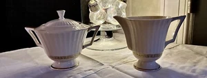 Lenox Cretan 5 In. Sugar Bowl & 6 oz. Creamer Set - Picture 1 of 9