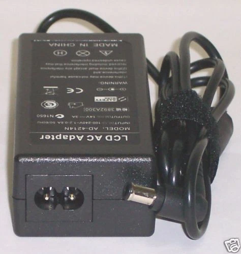 AC Adapter for Dell and Samsung LCD Monitors, 14V 3A Replace P/N AD-4214N 152471 - Image 1 of 1