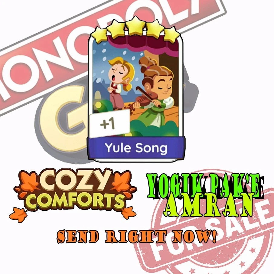 PEGATINAS MONO_POLY_GO Yule Song 5⭐⭐⭐⭐⭐ (juego 21) Foto 1 de 1