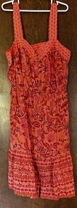 Neu mit Etikett Knox Rose Damen Sommerkleid Blumenmuster Herzausschnitt ärmellos Sunbeam rosa S - Bild 1 von 14