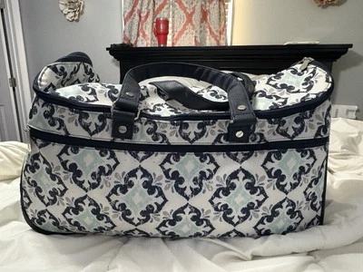 Bagagem de viagem Thirty-One rodas 22" padrão floral fabuloso - Imagem 1 de 4