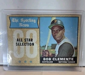 1968 Topps - Sporting News All-Stars Roberto Clemente #374 Called Bob On Card - Bild 1 von 2