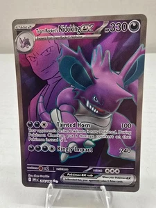 Team Rocket's Nidoking ex (Ultra Rare) 216/182 Pokémon Destined Rivals - Picture 1 of 3