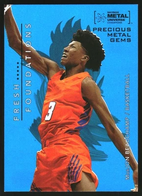 2022 Metal Fresh Foundation Precious Metal Gems Blue #FF15 Marjon Beauchamp /50 - Image 1 of 2