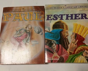 Young Readers Christian Library Illustrated vintage books: ESTHER, PAUL E8 - Imagen 1 de 1