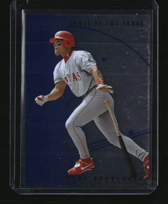 1997 Select #20 Ivan Rodriguez / Charles Johnson Tools of the Trade Mirror Blue - Image 1 of 2