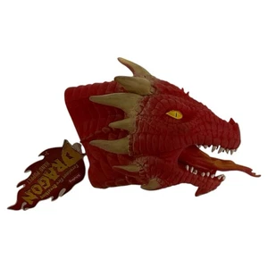 Marioneta de mano de dragón Schylling juguete de goma niños jugar imaginación nuevo con etiquetas - Imagen 1 de 3