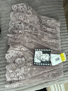 Vintage Marilyn Monroe Lingerie Knickers Thong Short Lace Skirt Fawn Underwear - Picture 1 of 9