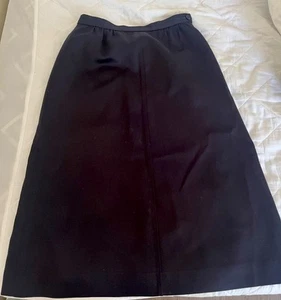 Skirt JAEGER / Dark blue / Wool / Size 12 / vintage / elegant - Picture 1 of 3