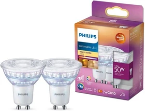 Philips LED Classic GU10 WarmGlow Lampe 50W Reflektor dimmbar warmweiß Doppel... - Bild 1 von 7