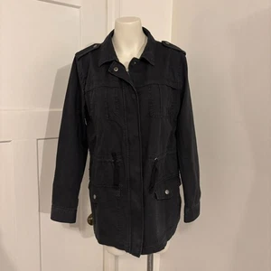 Chaqueta básica Merona talla mediana Anorak negra neutra años 2010 estética limpia - Imagen 1 de 5