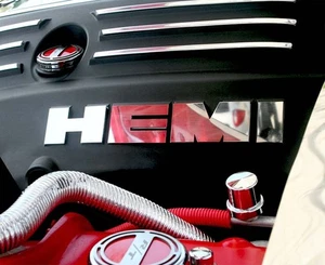 8pc "HEMI" Lettering Kit Brushed Finish fit 2008-2023 Dodge Challenger 5.7L - Picture 1 of 1