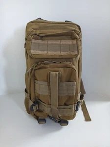 Taktischer Militärrucksack Daypack hellbraun Rucksack gepolsterte Riemen Utility Wandern - Bild 1 von 13