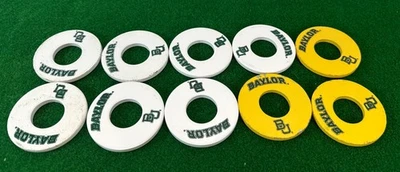 Juego de arandelas de lanzamiento Baylor University juego de lanzamiento de patio trasero de metal verde y amarillo Foto 1 de 4