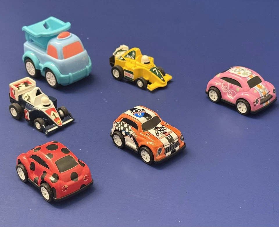 Lote de 6 coches retrocededores vintage Penny Racers Takara 1981 Foto 1 de 4