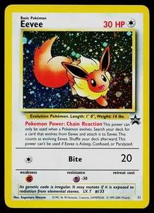 Pokemon Karte - Eevee Promo WoTC Black Star Promo 11 SWIRL - Bild 1 von 2