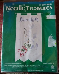 Kit de crewel de costura Needle Treasures #00825 Paz en la Tierra - Imagen 1 de 3