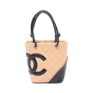 CHANEL Cambon Line kleine Tasche, Leder, Damen, rosa und schwarz - Bild 1 von 13