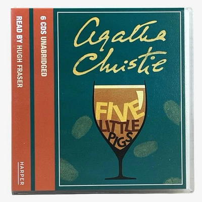 Agatha Christie Poirot Audio Book CD Five Little Pigs Unabridged Hugh Fraser - image 1 of 4