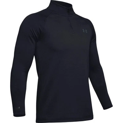Under Armour Men's ColdGear Base 4.0 1/4 Zip Baselayer Shirt Black - 3XL(#M3-A9) - Image 1 of 4