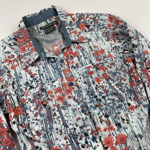 ExOfficio Button Up Shirt Women’s XS Shirt Vented Hiking Roll Tab Sleeve Floral - Picture 1 of 13