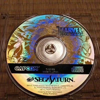 Marvel Super Heroes Sega Saturn Capcom Juego Solo Disco Japonés Foto 1 de 2