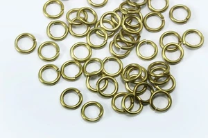 Anillos de unión de latón Ø 5/8 mm ojales anillos de flexión anillos de conexión ojal, M-100 - Imagen 1 de 1