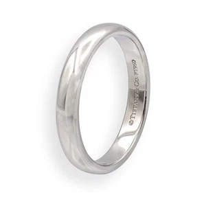 Tiffany & Co. Forever Platinum 3.0 mm Comfort Fit Wedding Band Ring Size 5.5 - Picture 1 of 5