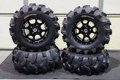 YAMAHA BIG BEAR 350 26 «ПАЛАЧ ATV ШИНЫ И COBRA ЧЕРНЫЙ КОЛЕСНЫЙ КОМПЛЕКТ SRA1CA - Изображение 1 из 4