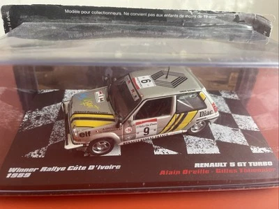 COCHE 1/43 ALTAYA RENAULT 5 GT TURBO WINNER RALLYE COTE D’IVOIRE 1989 - Imagen 1 de 3