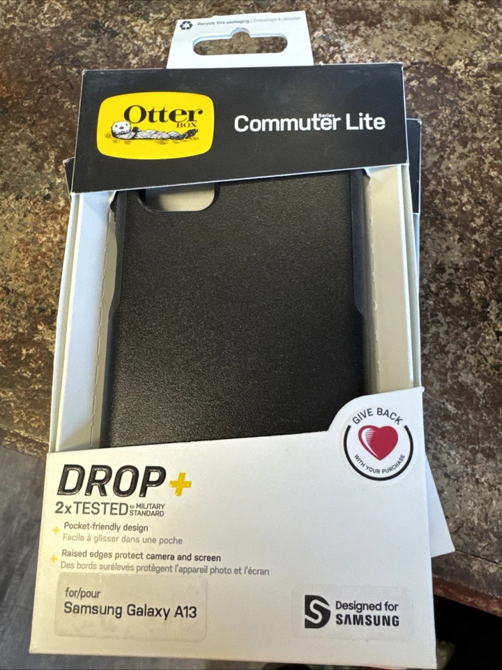 Capa OtterBox Samsung Galaxy A13 Commuter Series Lite Preta NOVA - Imagem 1 de 1