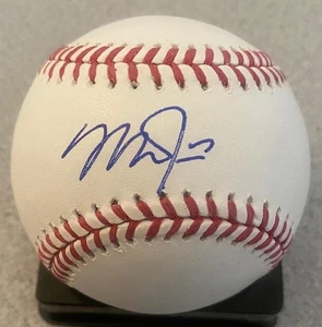 MIKE TROUT SIGNED AUTO ROML BASEBALL BECKETT/BAS #BP33788 **LOS ANGELES ANGELS** - Picture 1 of 3